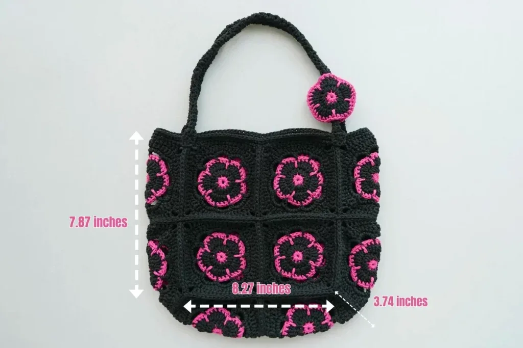 African Flower Granny Square Handbag – Free Crochet Pattern — photo 3