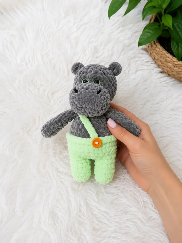 Amigurumi Baby Hippo Pattern – Chubby & Huggable — photo 3