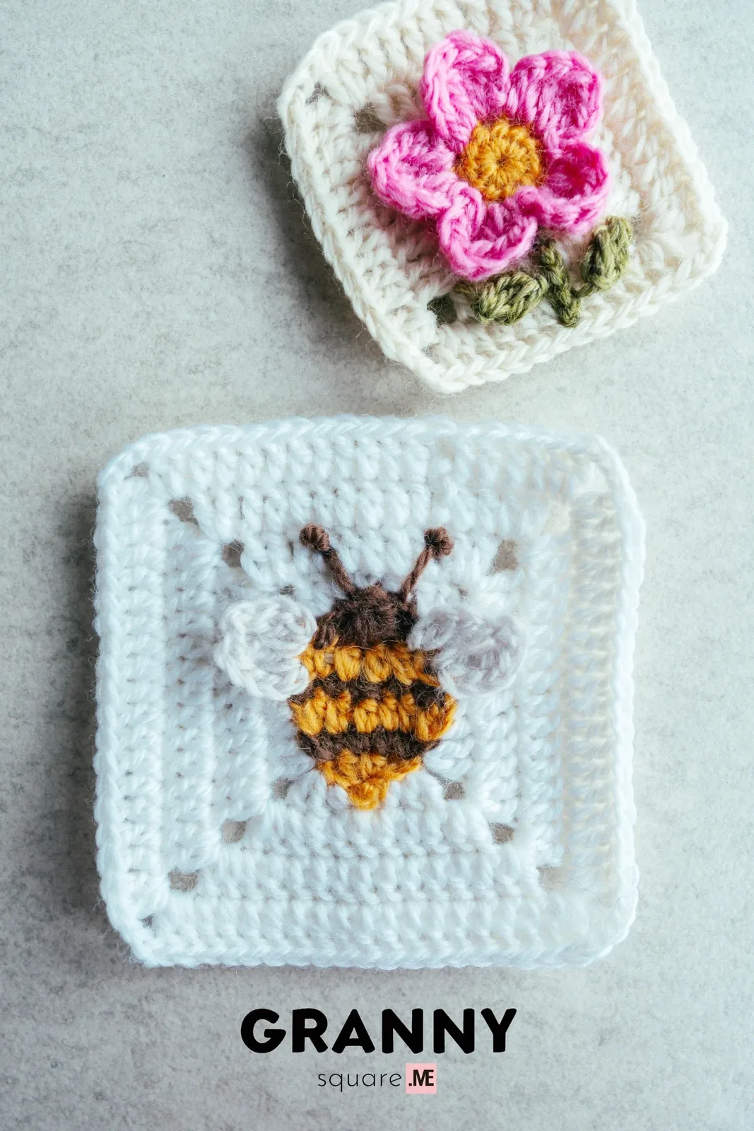 Bee Granny Square — Free Crochet Pattern with Textured Wings — photo 4