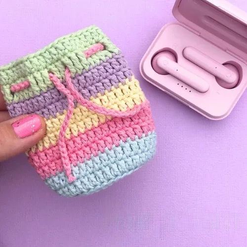 Cute Mini Crochet Bag Pattern in Different Colors — photo 2