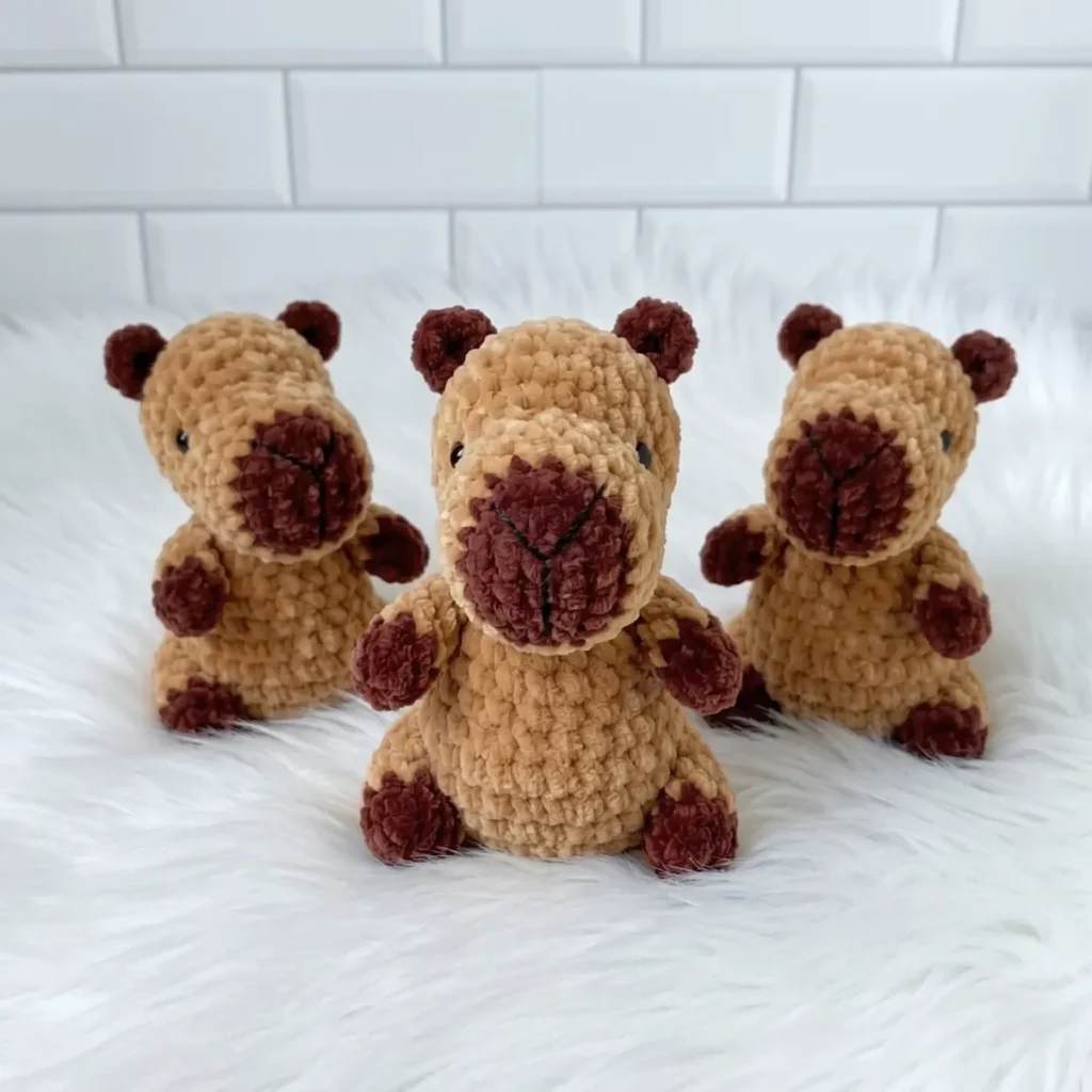 Baby Capybara Amigurumi Crochet Pattern