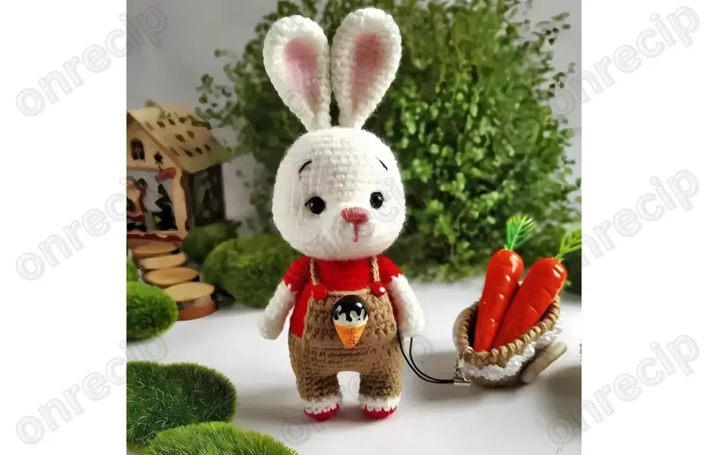 Bunny in Overalls Amigurumi Crochet Pattern
