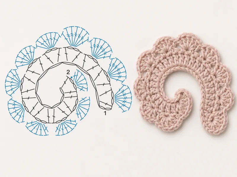 Crochet Rose Flower: A Rolled 3D Petal Strip Pattern — photo 2