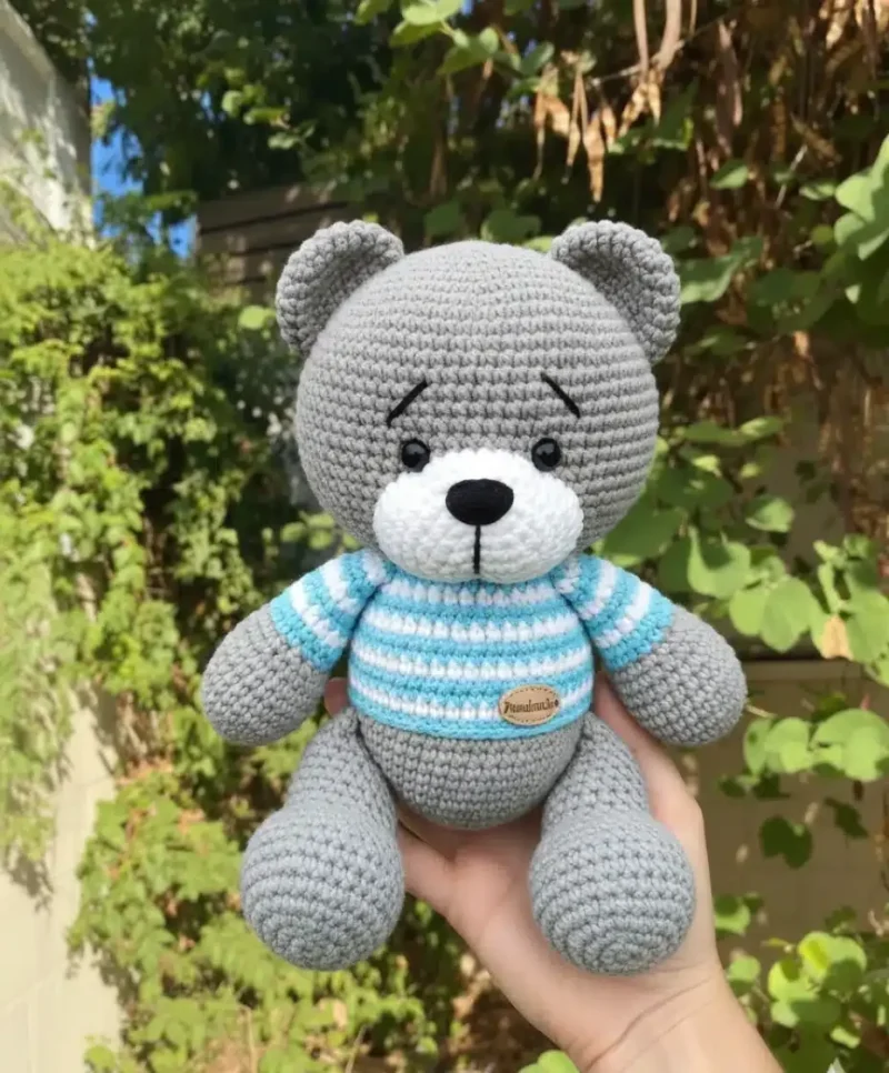 Crochet a teddy bear amigurumi step by step — photo 2