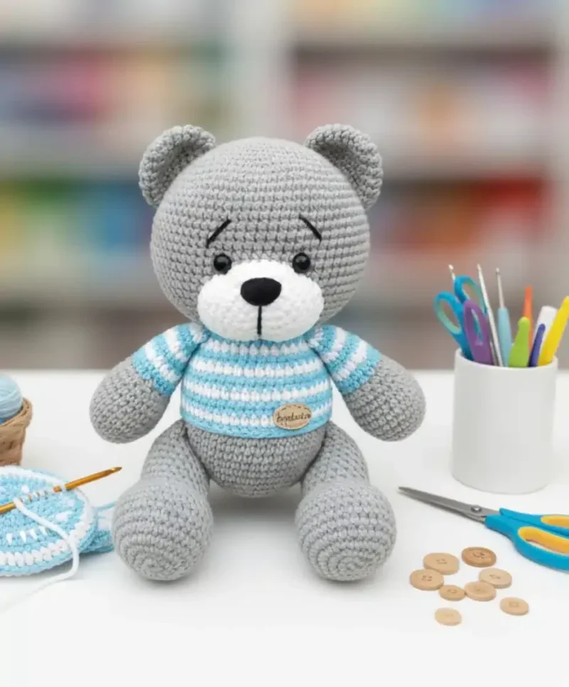 Crochet a teddy bear amigurumi step by step — photo 3