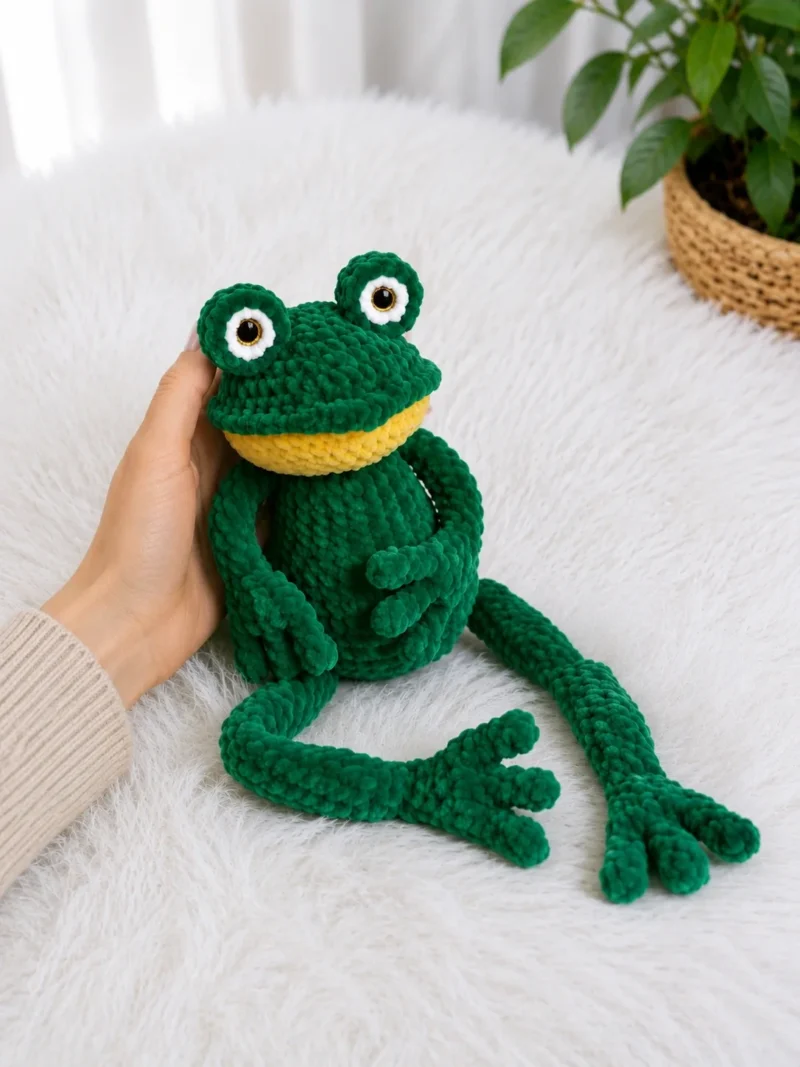 Plush Frog Amigurumi With Toe Detail Feet — photo 2