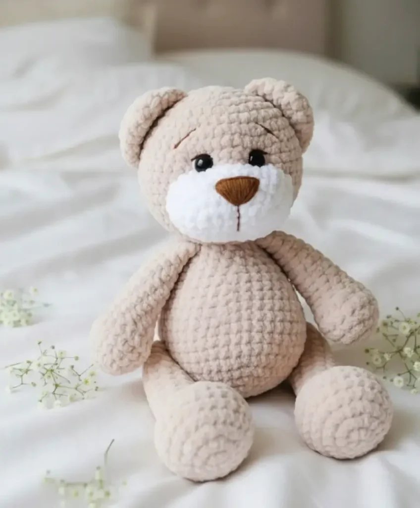 Teddy Bear Amigurumi Crochet Pattern for Beginners