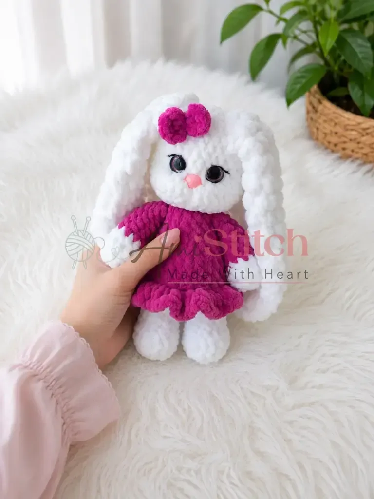 Plush mini bunny pattern for a cuddly handmade gift — photo 2